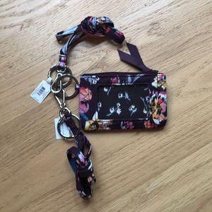 Vera Bradley zip ID case & lanyards